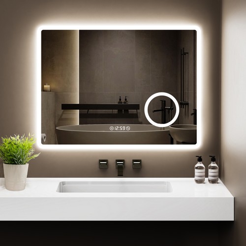 Led badspiegel 80x60cm - led, 3