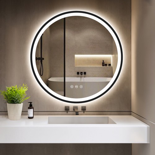 Rund led spiegel wandspiegel - spiegel,