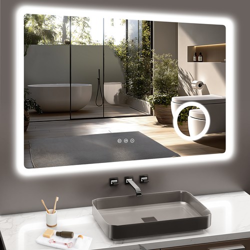 Led bad spiegel mit - led,